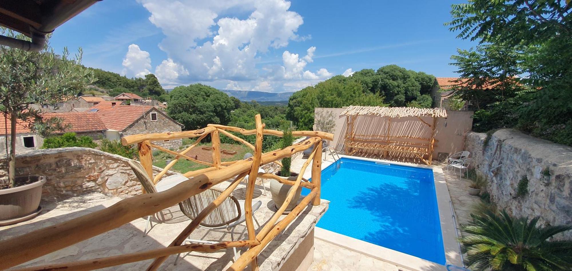 Hvar Stone With Pool * Vrbanj